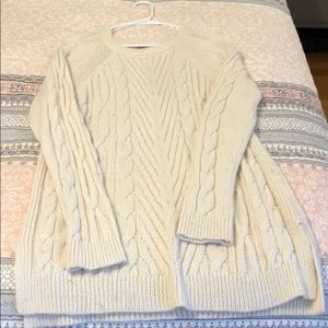 Cream long sweater